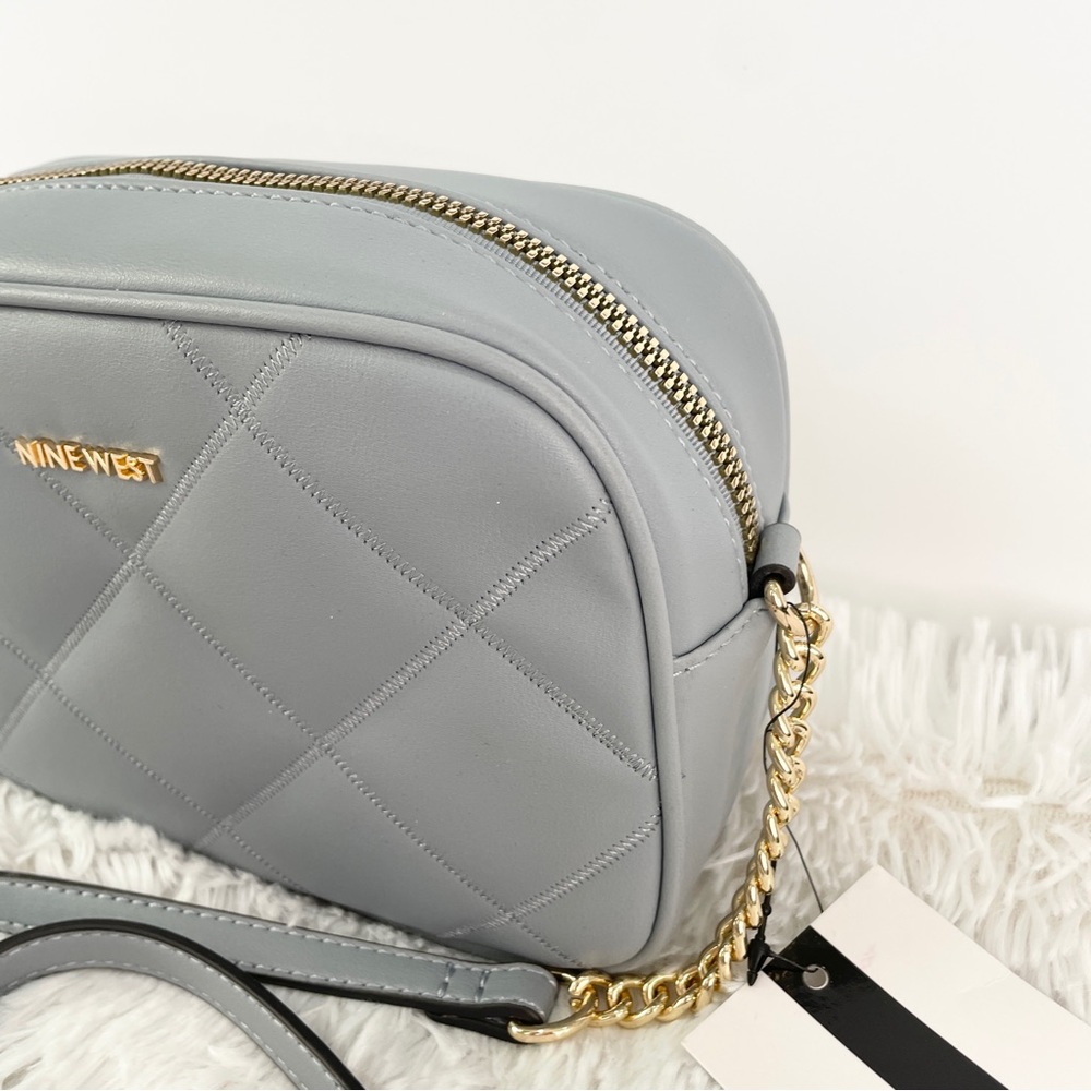 Nine West light pastel blue cross body purse - Picture 8 of 13